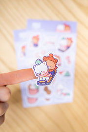 Milk Mocha Bear: Winter Fun Sticker Pack House & Home Milk Mocha Bear