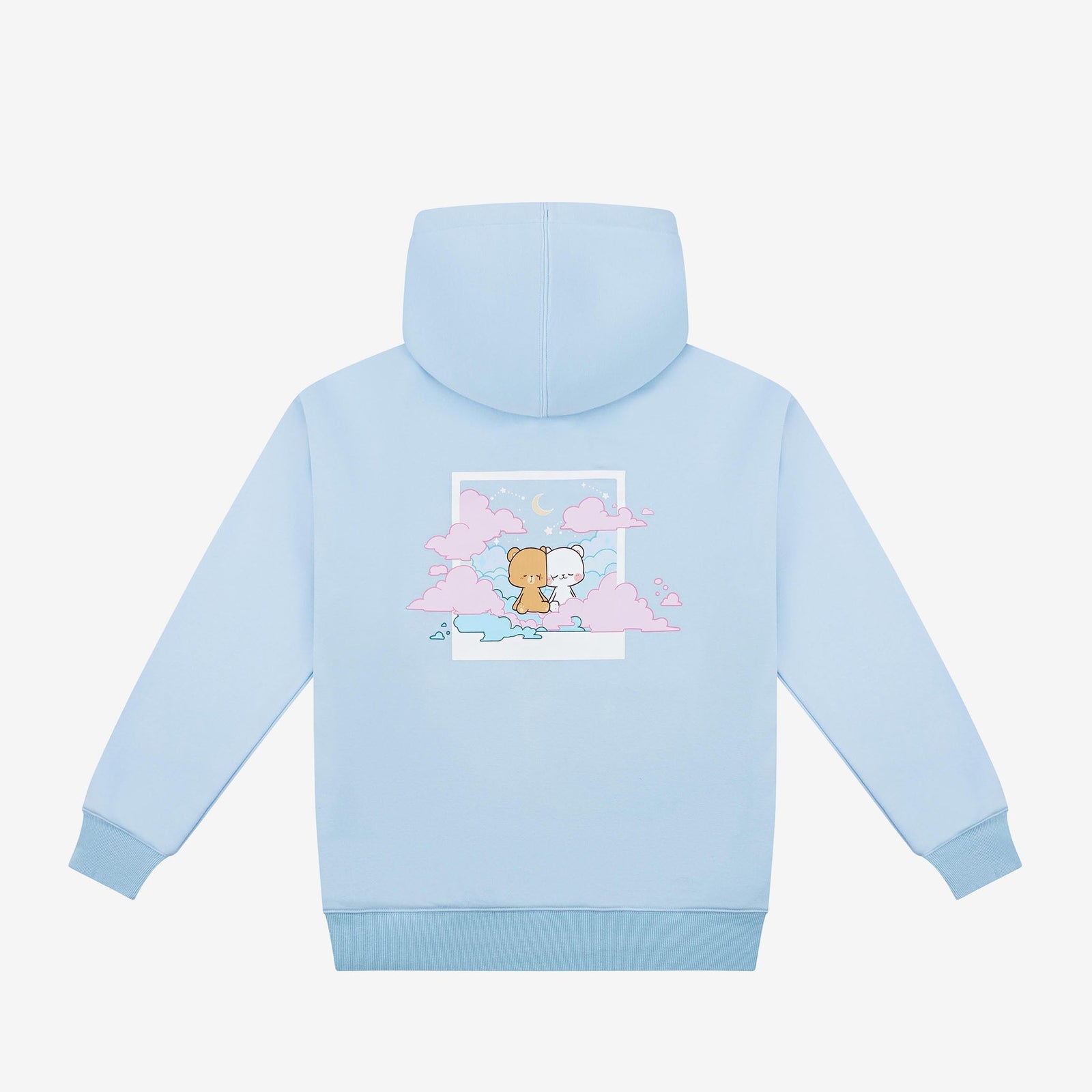 Milk Mocha Bear: Blue Clouds Snapshot Hoodie Hoodies Milk Mocha Bear