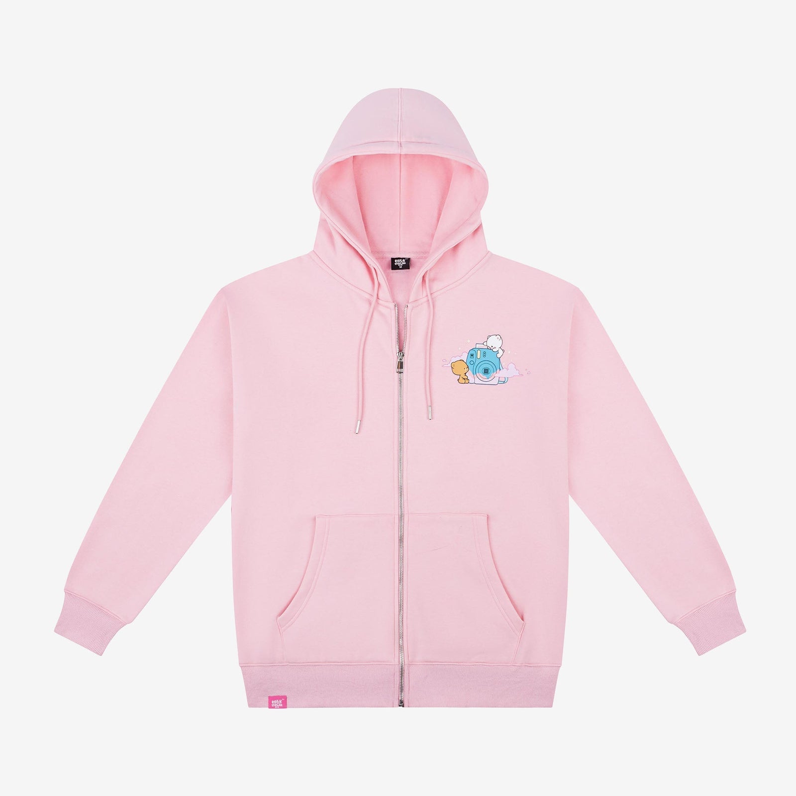 Milk Mocha Bear: Pink Clouds Snapshot Hoodie Hoodies Milk Mocha Bear XS