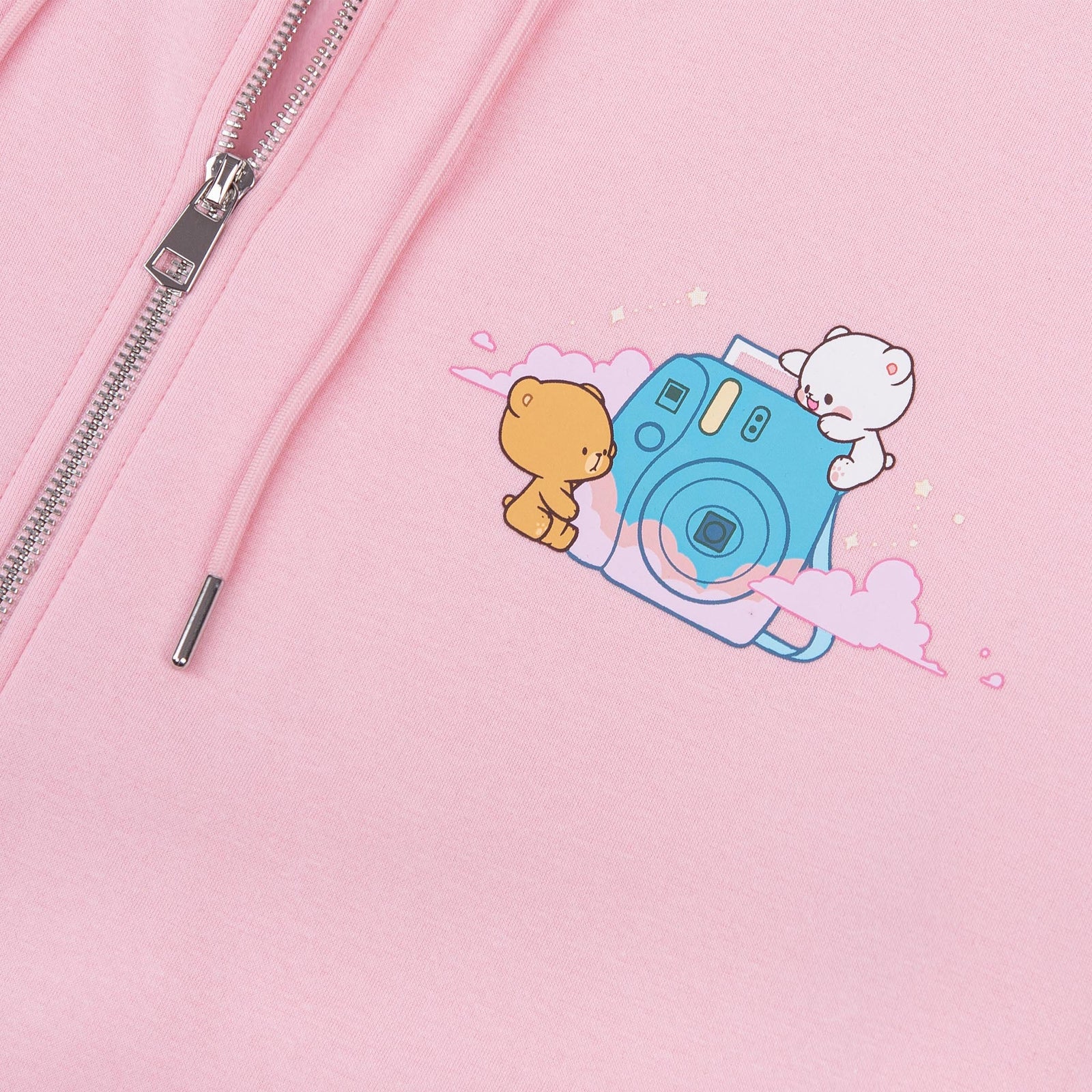 Milk Mocha Bear: Pink Clouds Snapshot Hoodie Hoodies Milk Mocha Bear
