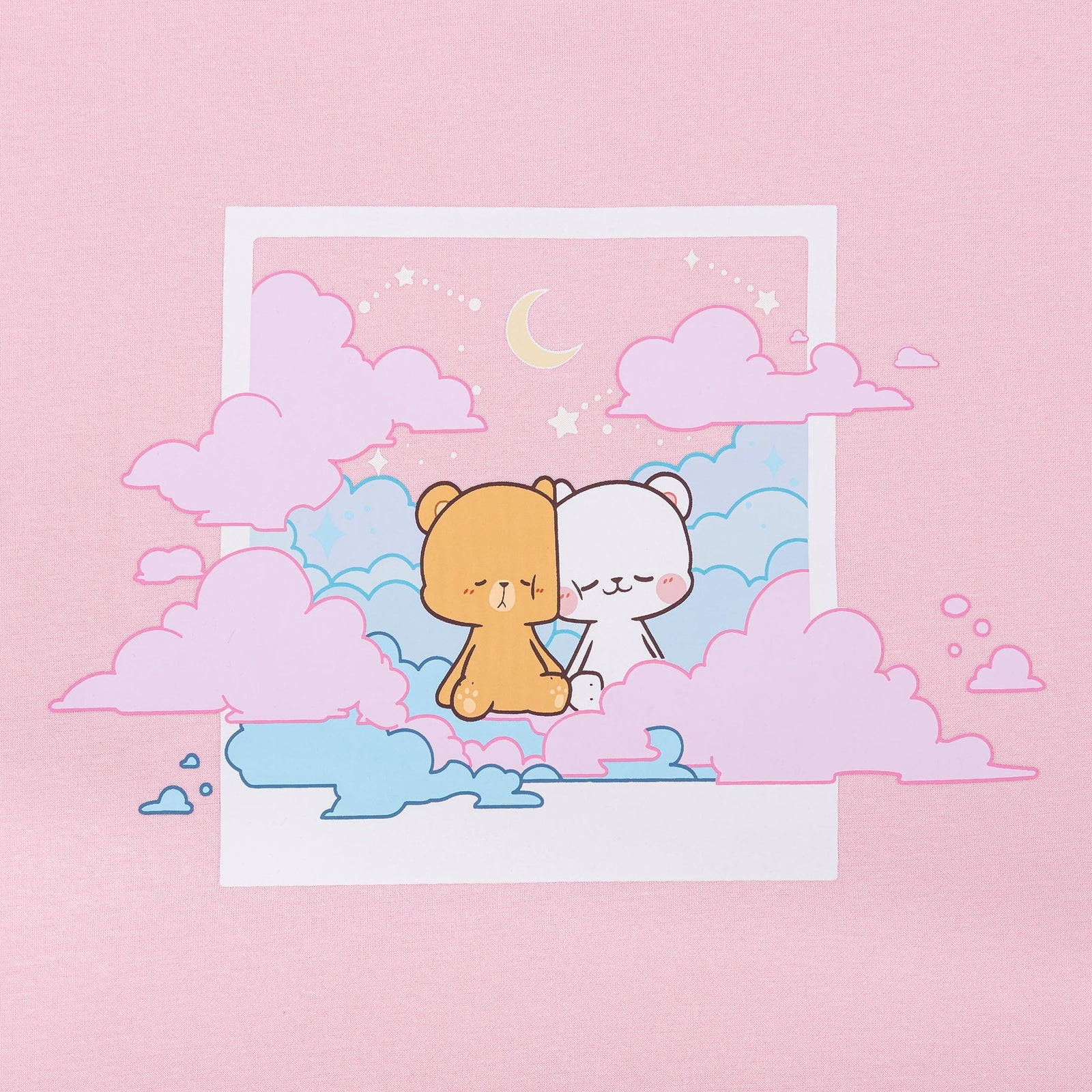 Milk Mocha Bear: Pink Clouds Snapshot Hoodie Hoodies Milk Mocha Bear