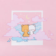 Milk Mocha Bear: Pink Clouds Snapshot Hoodie Hoodies Milk Mocha Bear