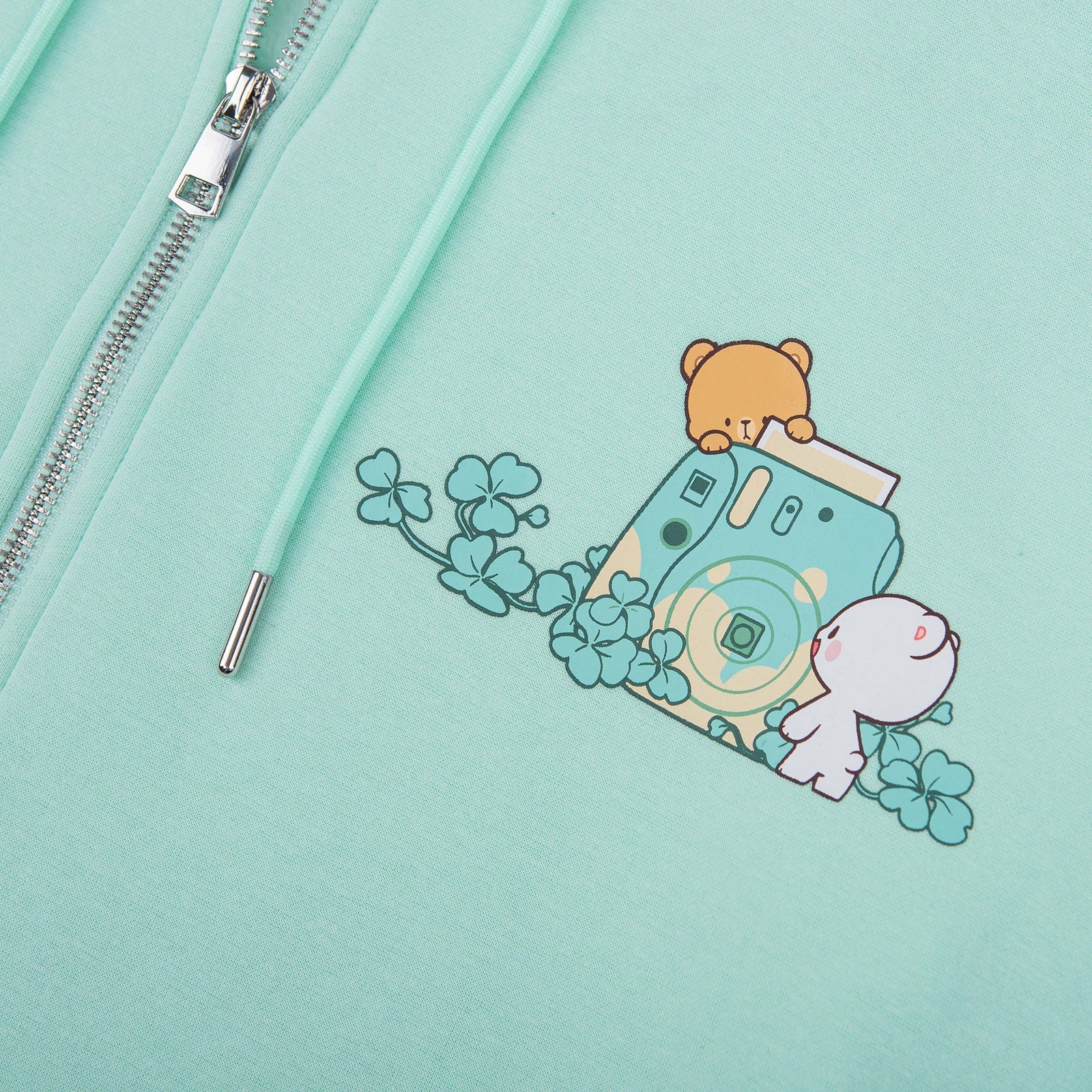 Milk Mocha Bear: Green Clover Snapshot Hoodie Hoodies Milk Mocha Bear