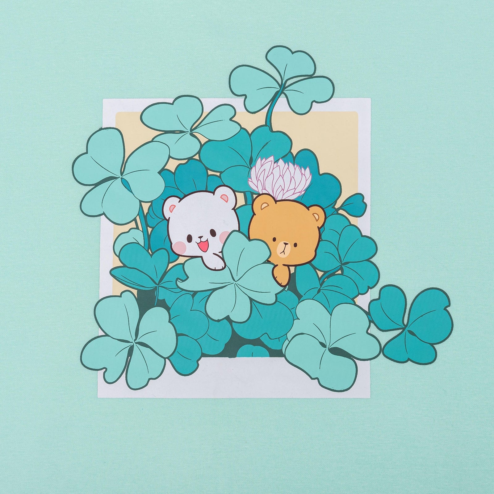 Milk Mocha Bear: Green Clover Snapshot Hoodie Hoodies Milk Mocha Bear