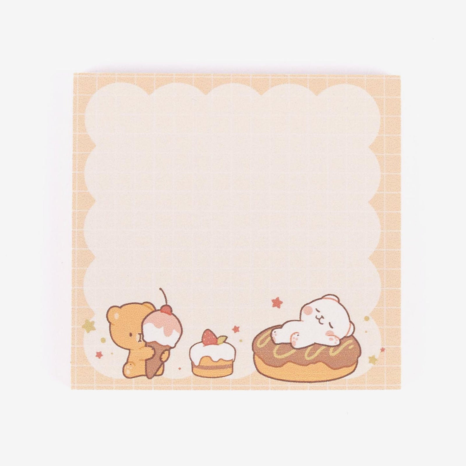 Milk Mocha Bear: Fluffy Delights Sticky Notes (2-Pack) Notebooks & Notepads Milk Mocha Bear