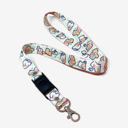 Milk Mocha Bear: Hearts Lanyard Lanyards Milk Mocha Bear
