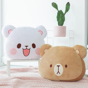 Milk Mocha Bear: Mocha Head Cushion Home Decor Milk Mocha Bear