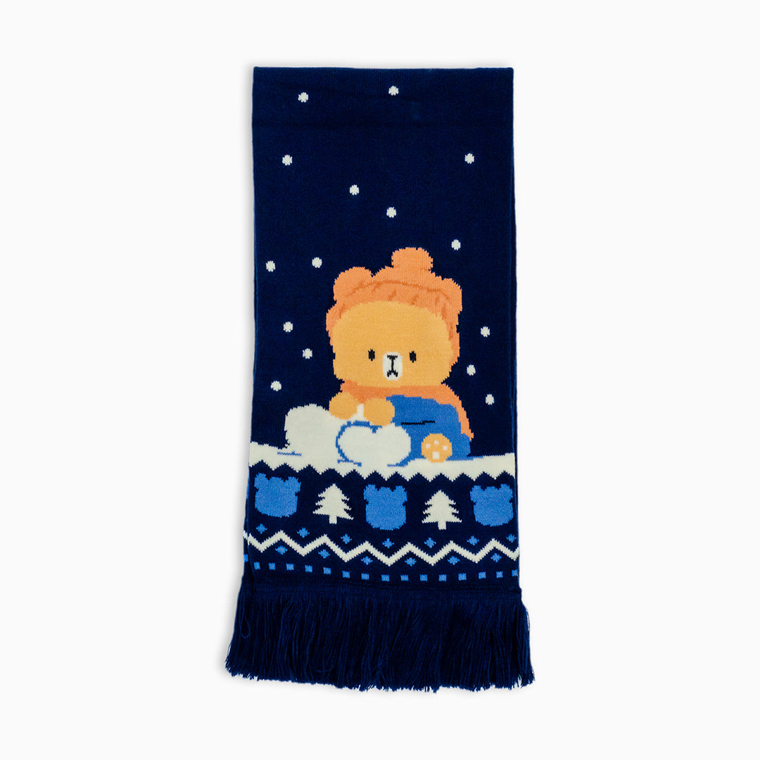 Milk Mocha Bear: Mocha Winter Scarf Scarf Milk Mocha Bear