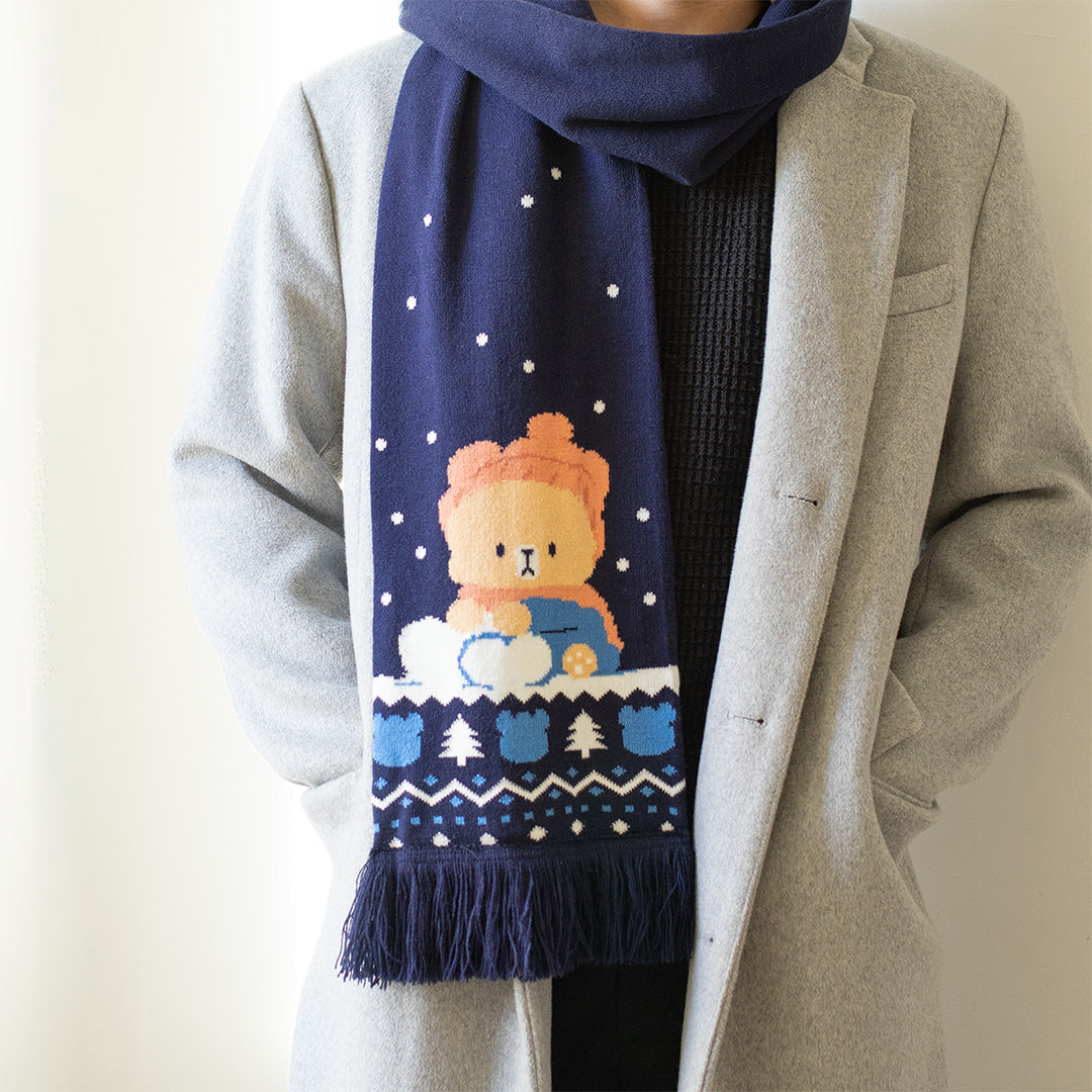 Milk Mocha Bear: Mocha Winter Scarf Scarf Milk Mocha Bear