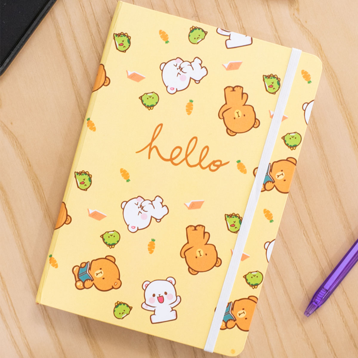 Milk Mocha Bear: Hello Notebook Notebooks & Notepads Milk Mocha Bear