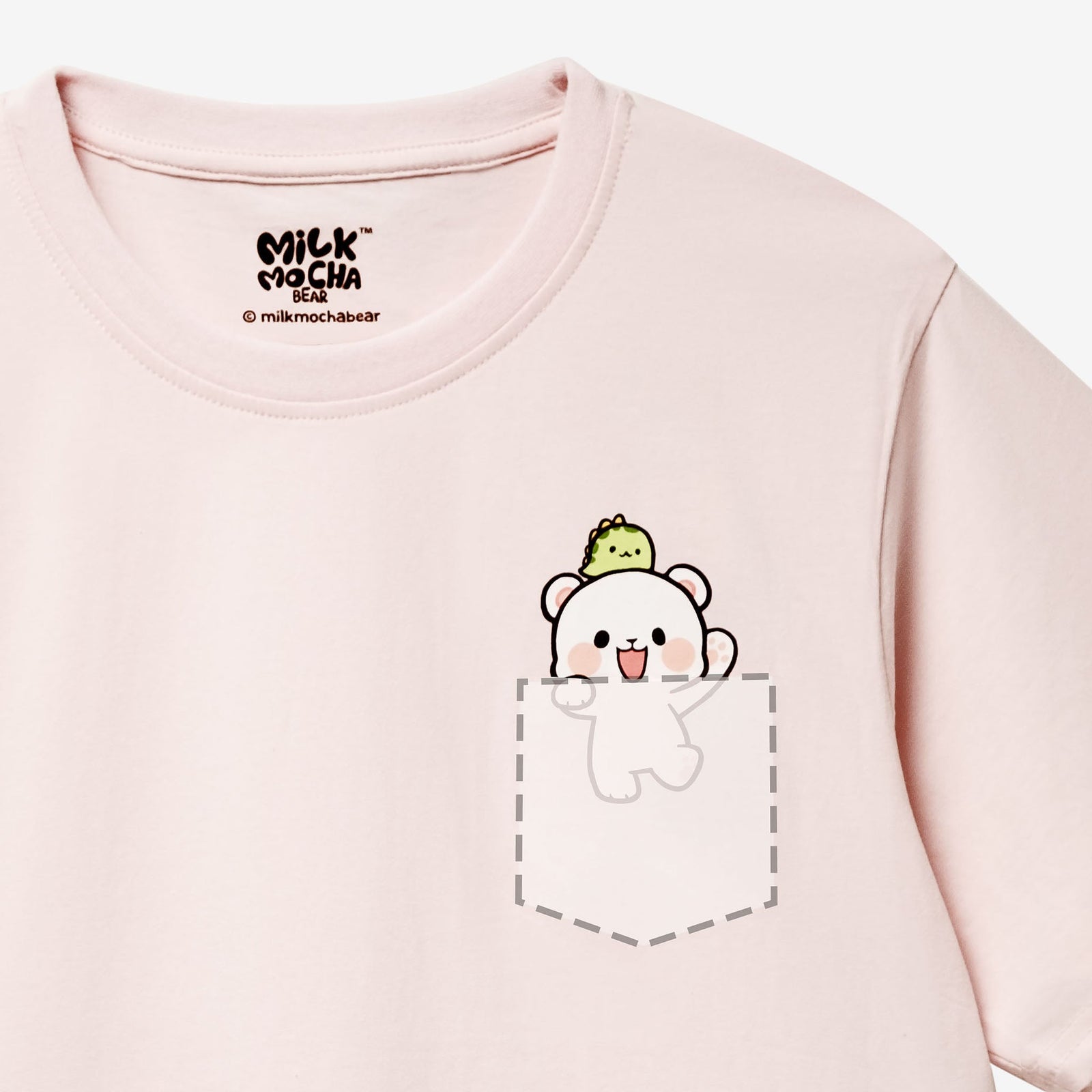 Milk Mocha Bear: Pocket Milk T-Shirt T-Shirts Milk Mocha Bear