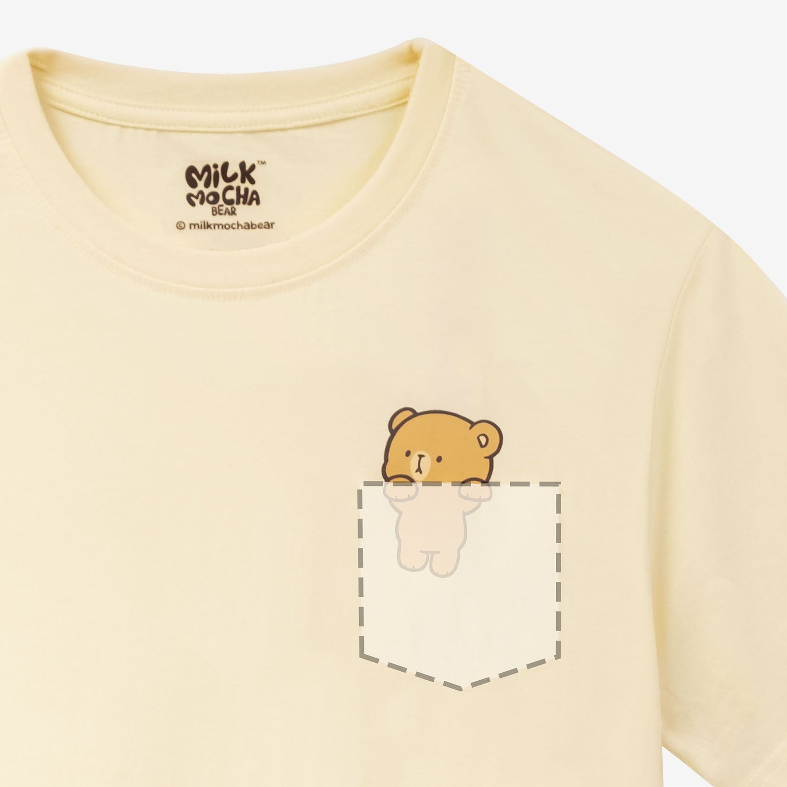 Milk Mocha Bear: Pocket Mocha T-Shirt T-Shirts Milk Mocha Bear