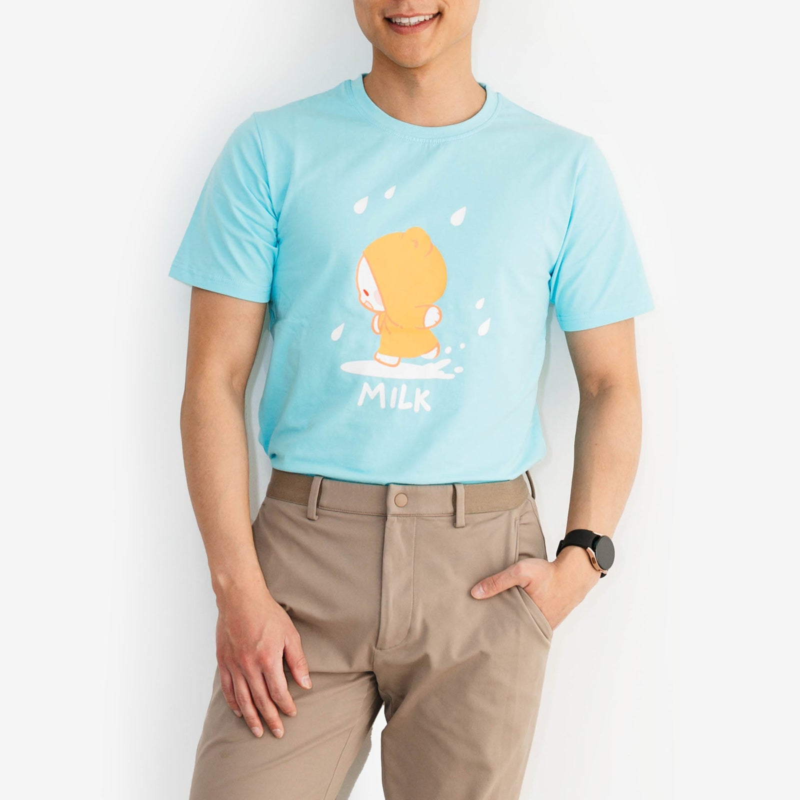 Milk Mocha Bear: Rainy Milk T-Shirt T-Shirts Milk Mocha Bear