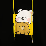 Milk Mocha Bear: Black Snuggle Hoodie Hoodies Milk Mocha Bear