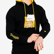 Milk Mocha Bear: Black Snuggle Hoodie Hoodies Milk Mocha Bear