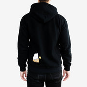 Milk Mocha Bear: Black Snuggle Hoodie Hoodies Milk Mocha Bear