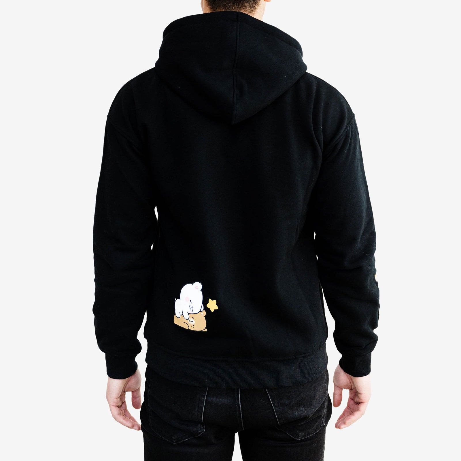 Milk Mocha Bear: Black Snuggle Hoodie Hoodies Milk Mocha Bear