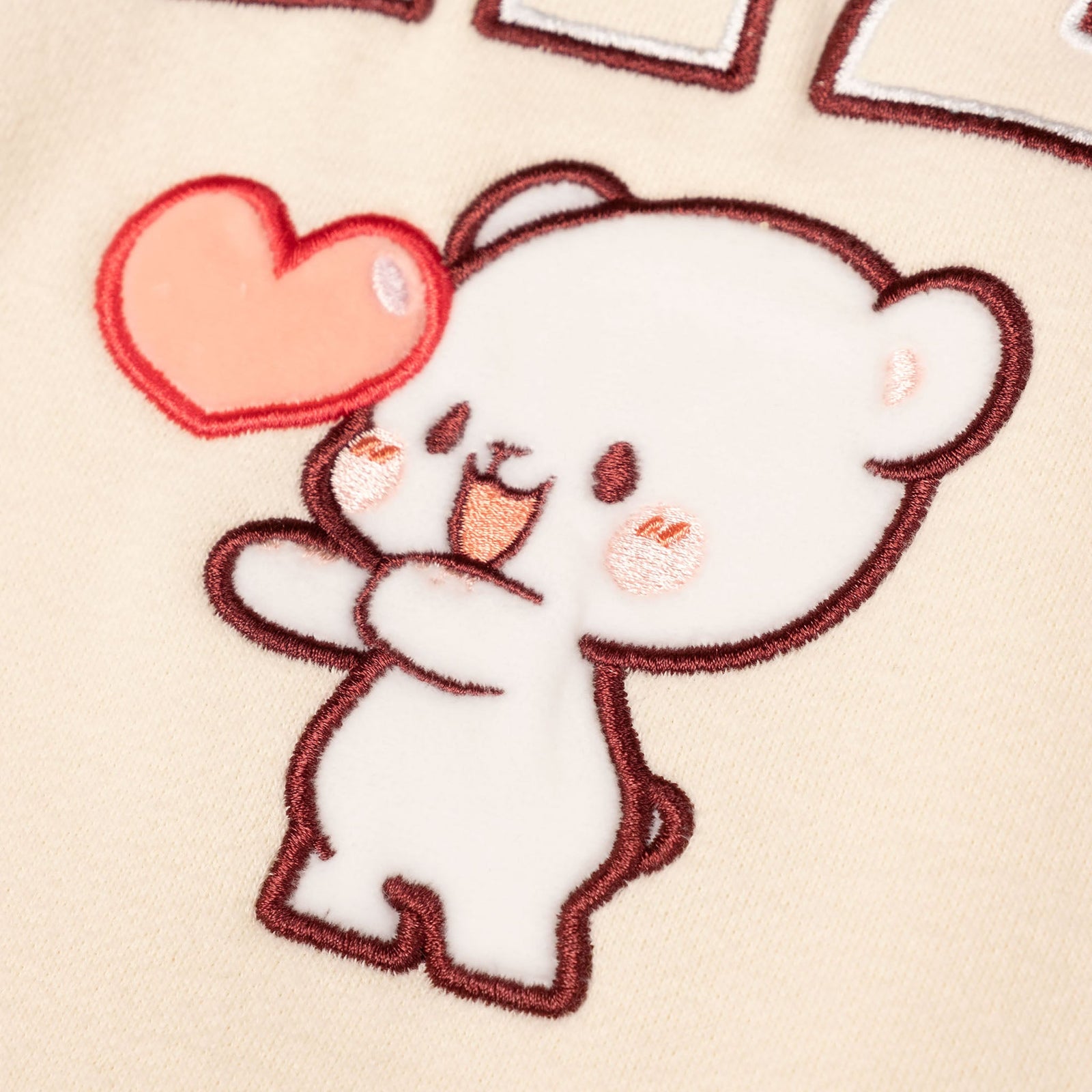 Milk Mocha Bear: Milk Varsity Crewneck Crewnecks Milk Mocha Bear