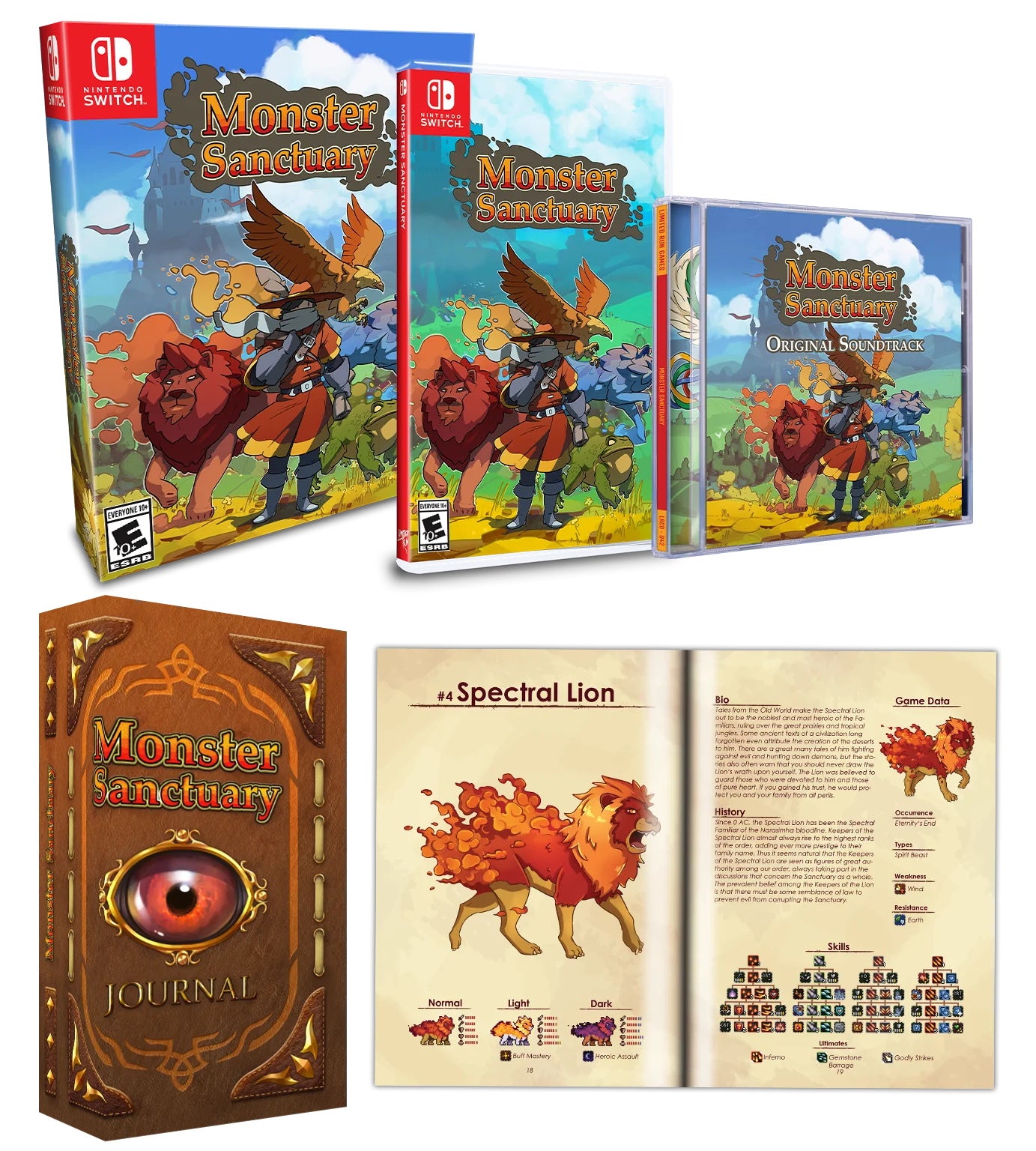 Monster Sanctuary - Collector's Edition - Limited Run #134 [Nintendo Switch] Nintendo Switch Video Game Limited Run Games   