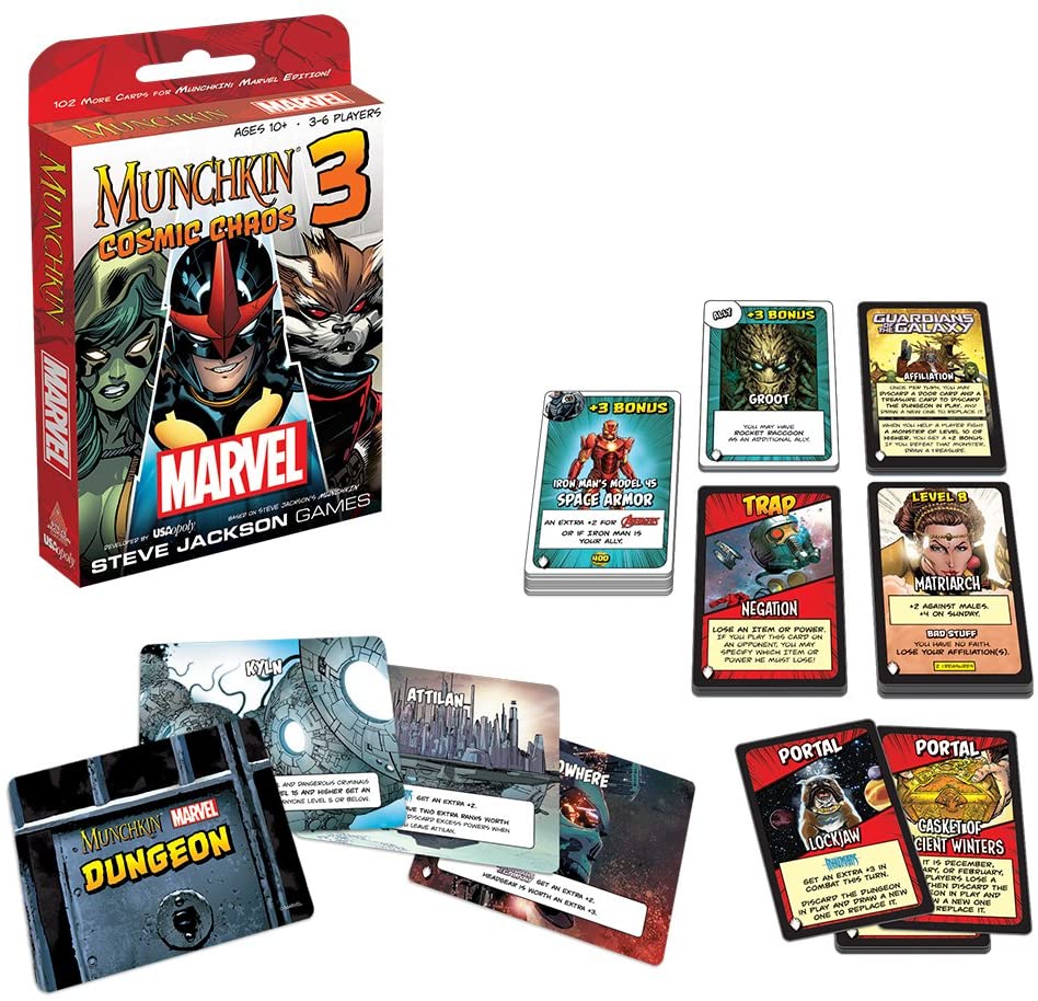 Munchkin Marvel 3: Cosmic Chaos Card Game USAopoly   