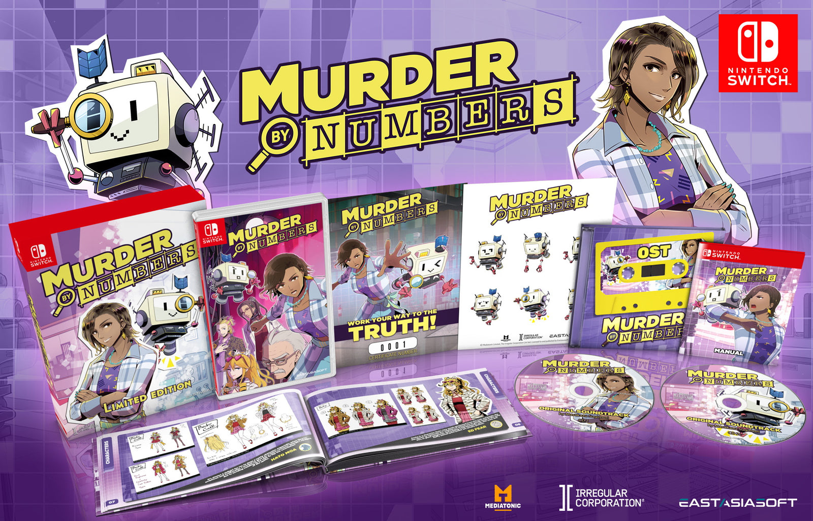Murder by Numbers - Limited Edition [Nintendo Switch] Nintendo Switch Video Game EastAsiaSoft   