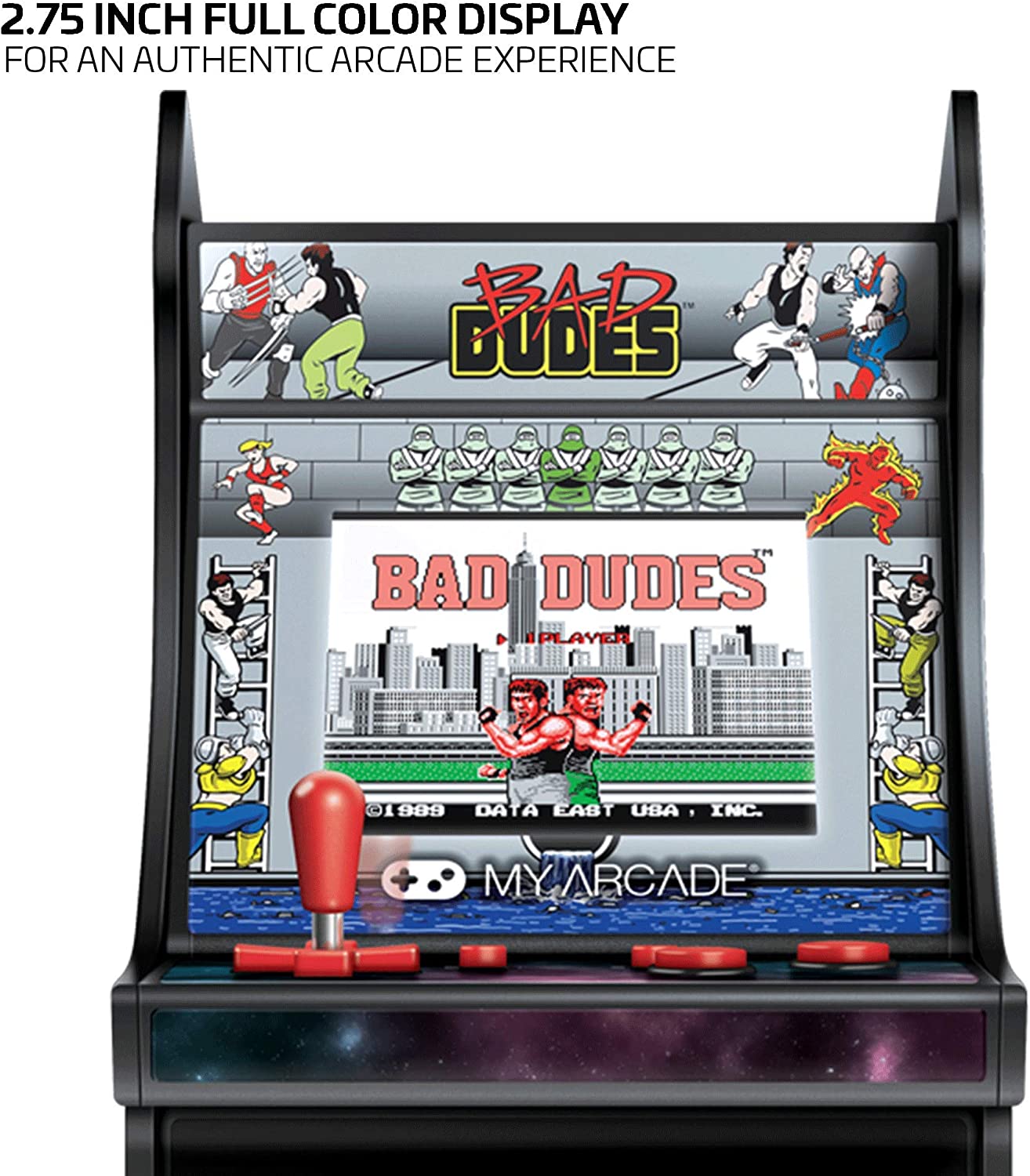My Arcade Bad Dudes Micro Player - 6.75 Inch Mini Retro Arcade Machine Cabinet [Retro System] Retro Systems My Arcade   