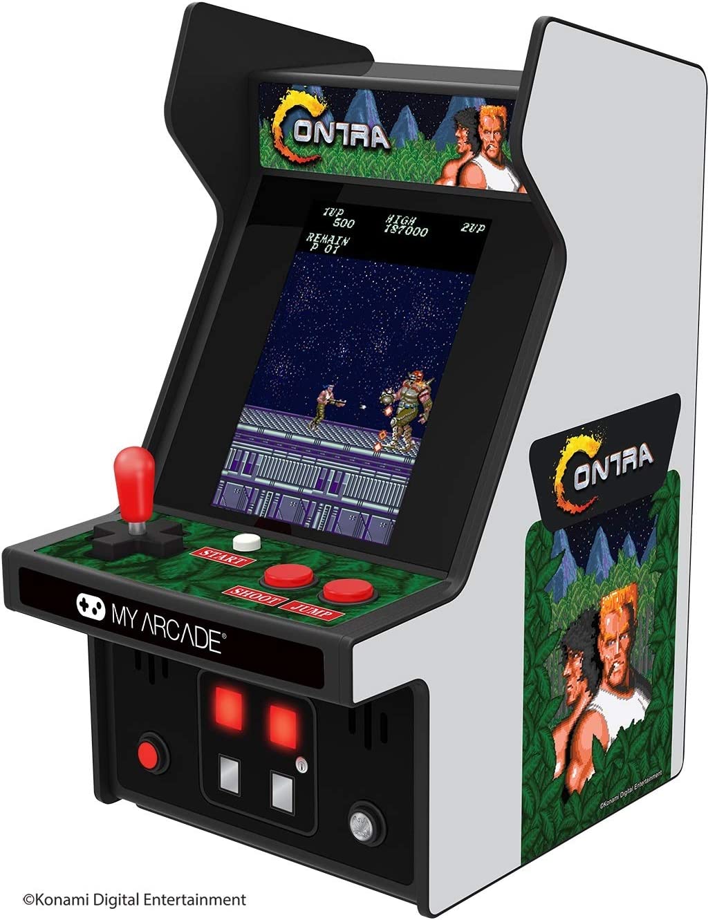 My Arcade Contra Micro Player - 6.75 Inch Mini Retro Arcade Machine Cabinet [Retro System] Retro Systems My Arcade   