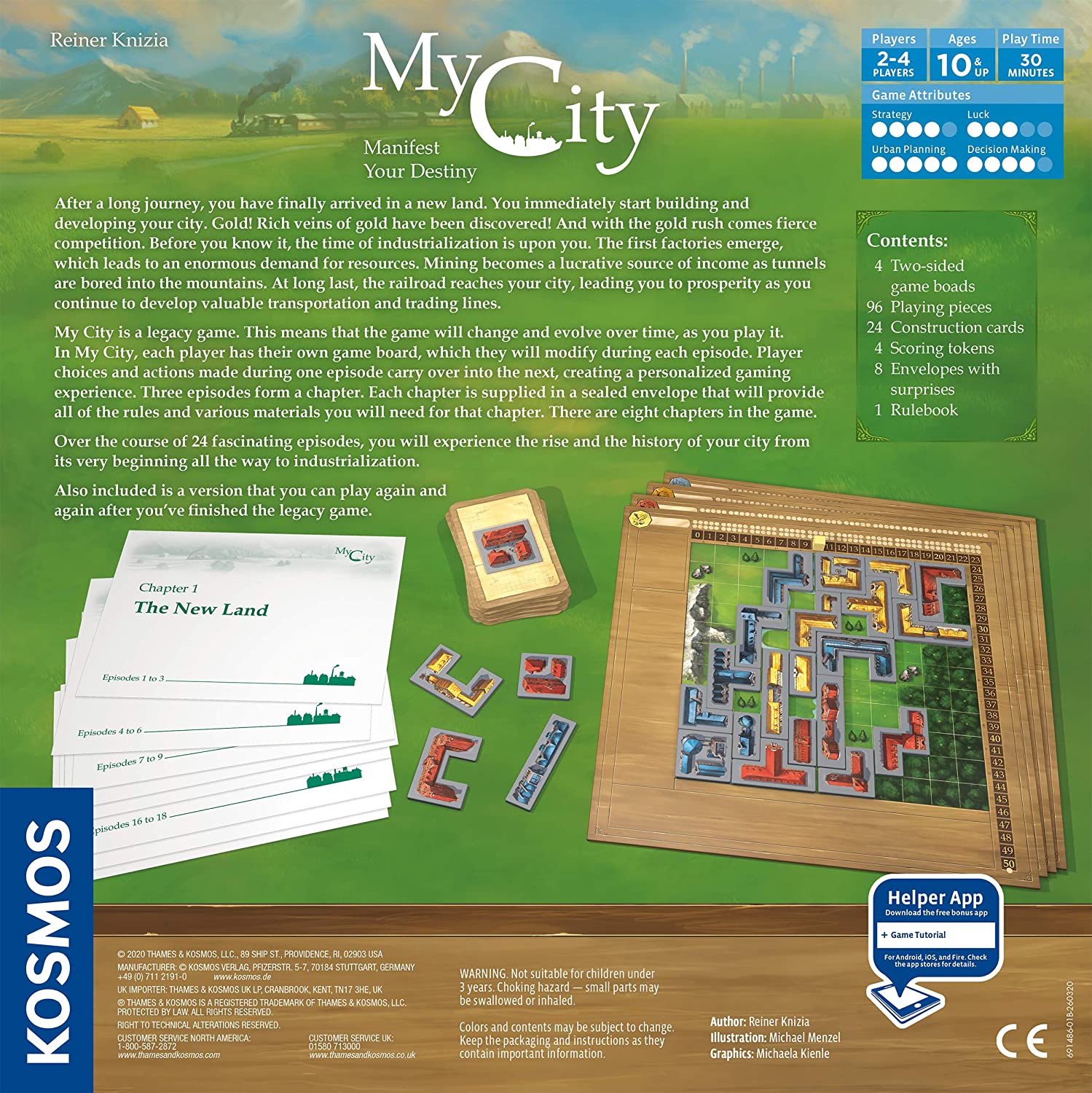 My City [Board Game, 2-4 Players] Board Game KOSMOS   