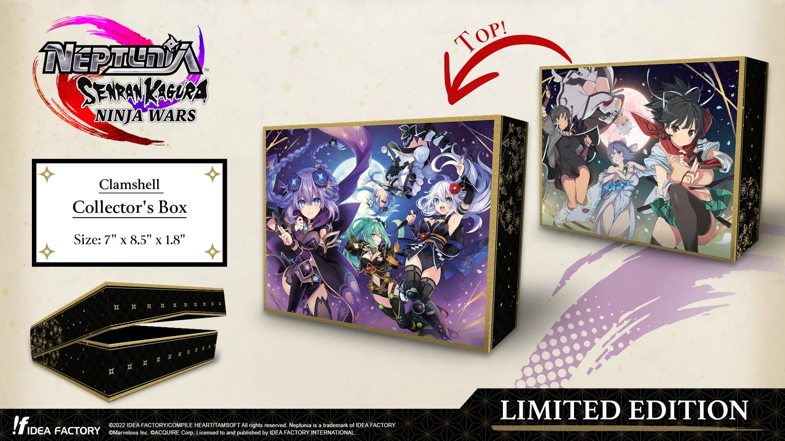 Neptunia x Senran Kagura: Ninja Wars - Limited Edition [Nintendo Switch] Nintendo Switch Video Game Idea Factory   