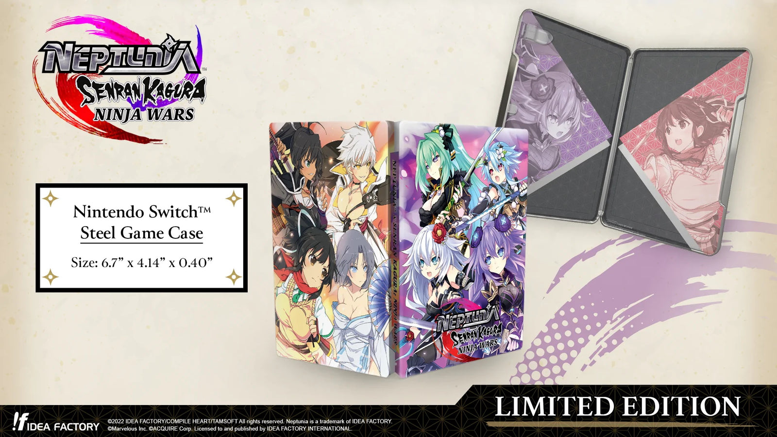 Neptunia x Senran Kagura: Ninja Wars - Limited Edition [Nintendo Switch] Nintendo Switch Video Game Idea Factory   