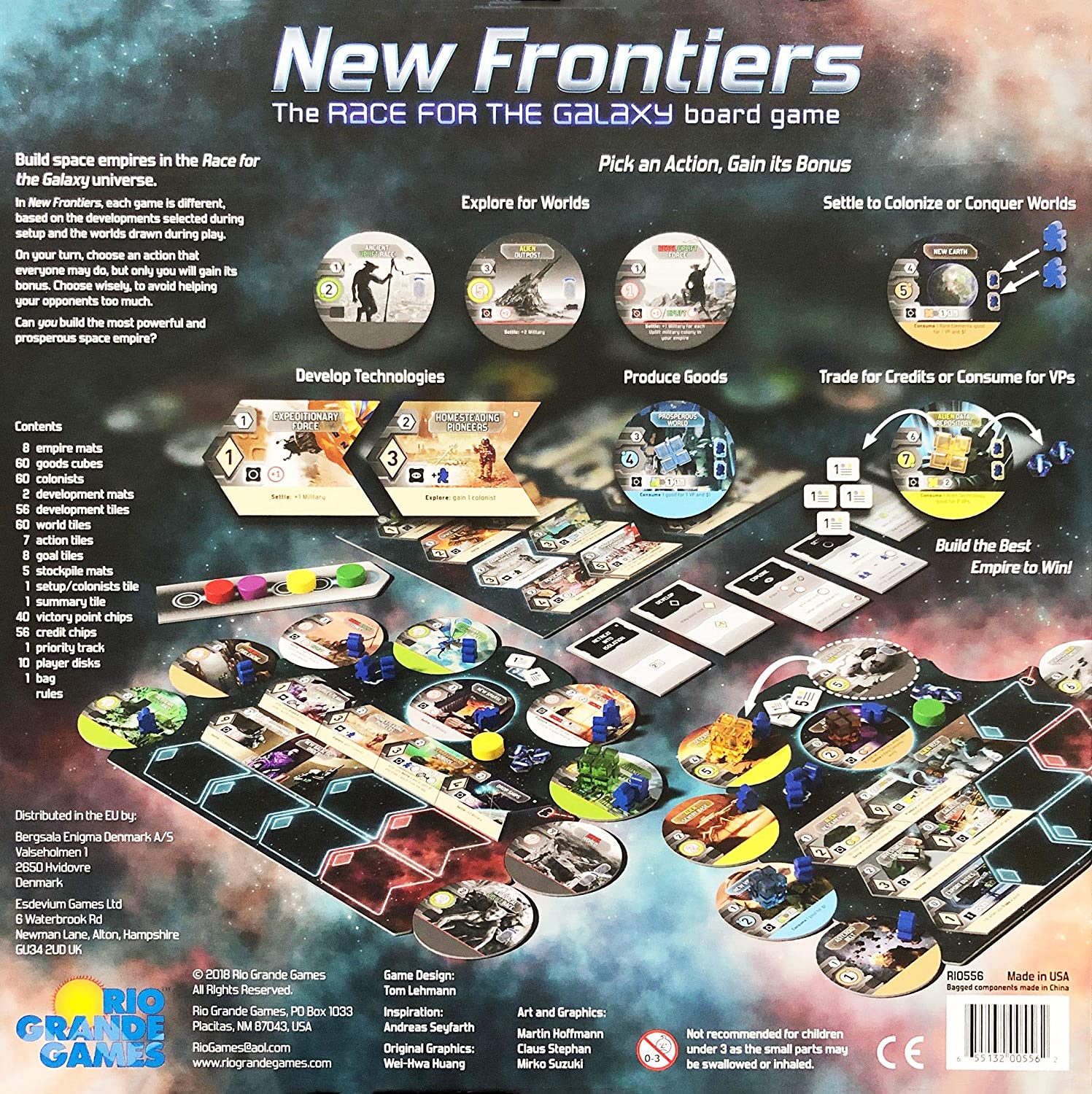 New Frontiers: The Race for the Galaxy [Board Game, 2-5 Players] Board Game Rio Grande Games   