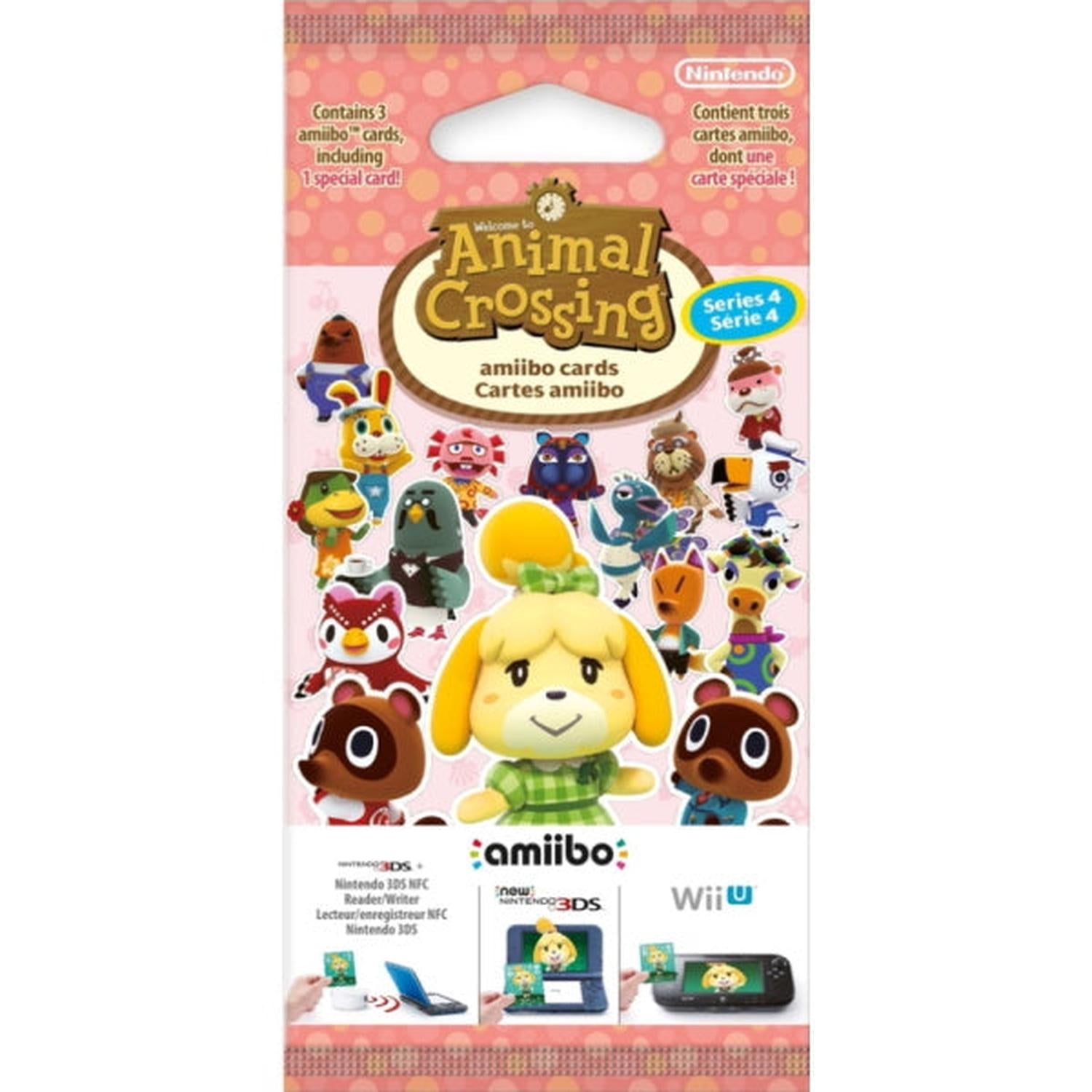 Nintendo Animal Crossing Amiibo Cards - Series 4 - 3 Card Pack [Nintendo Accessory] Nintendo Accessories Nintendo   