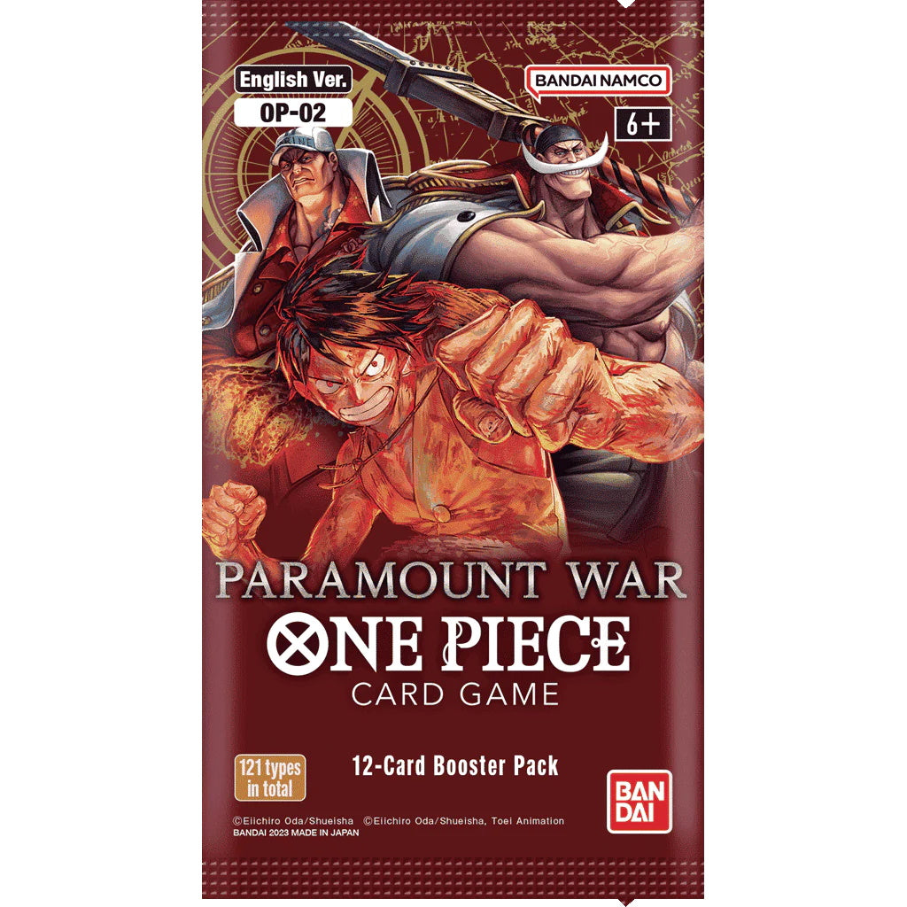 One Piece TCG: Paramount War Booster Box [OP-02] - 24 Packs Card Game Bandai Namco