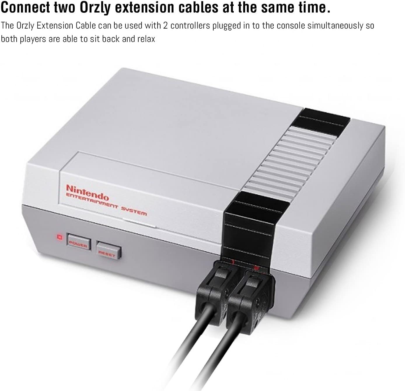 Orzly NES Mini / SNES Mini Controller Extension Cable Twin Pack - 6FT/1.8M [Retro Accessory] Retro Accessories Orzly   