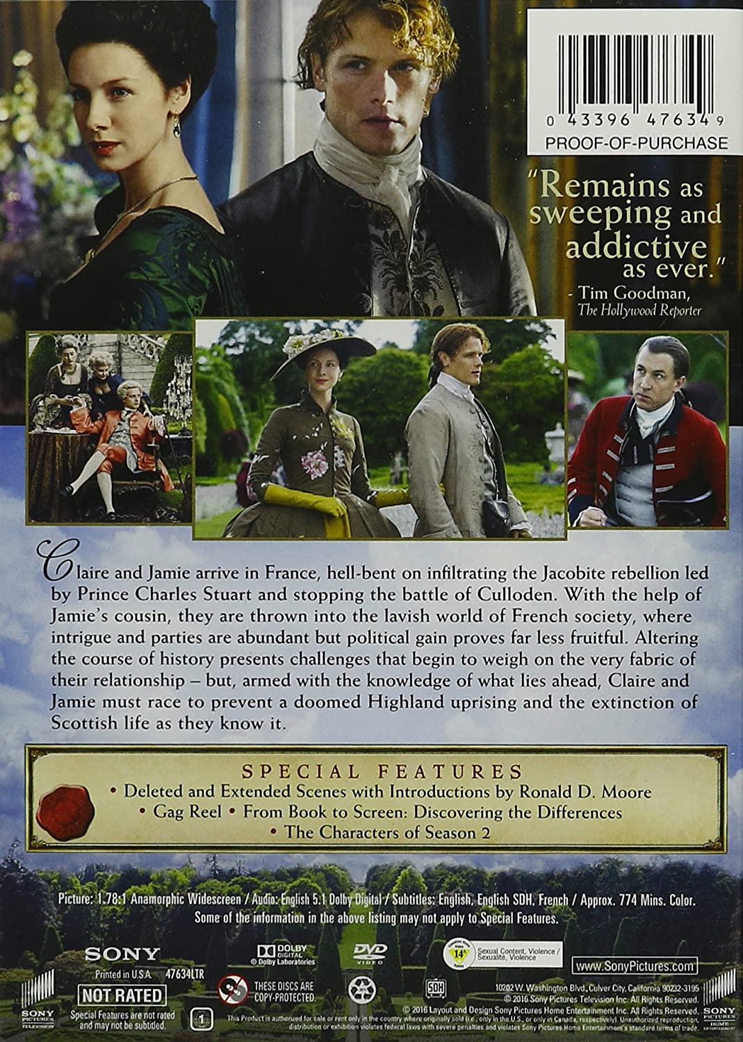 Outlander: Season Two [DVD Box Set] DVDs & Blu-Rays Sony Pictures
