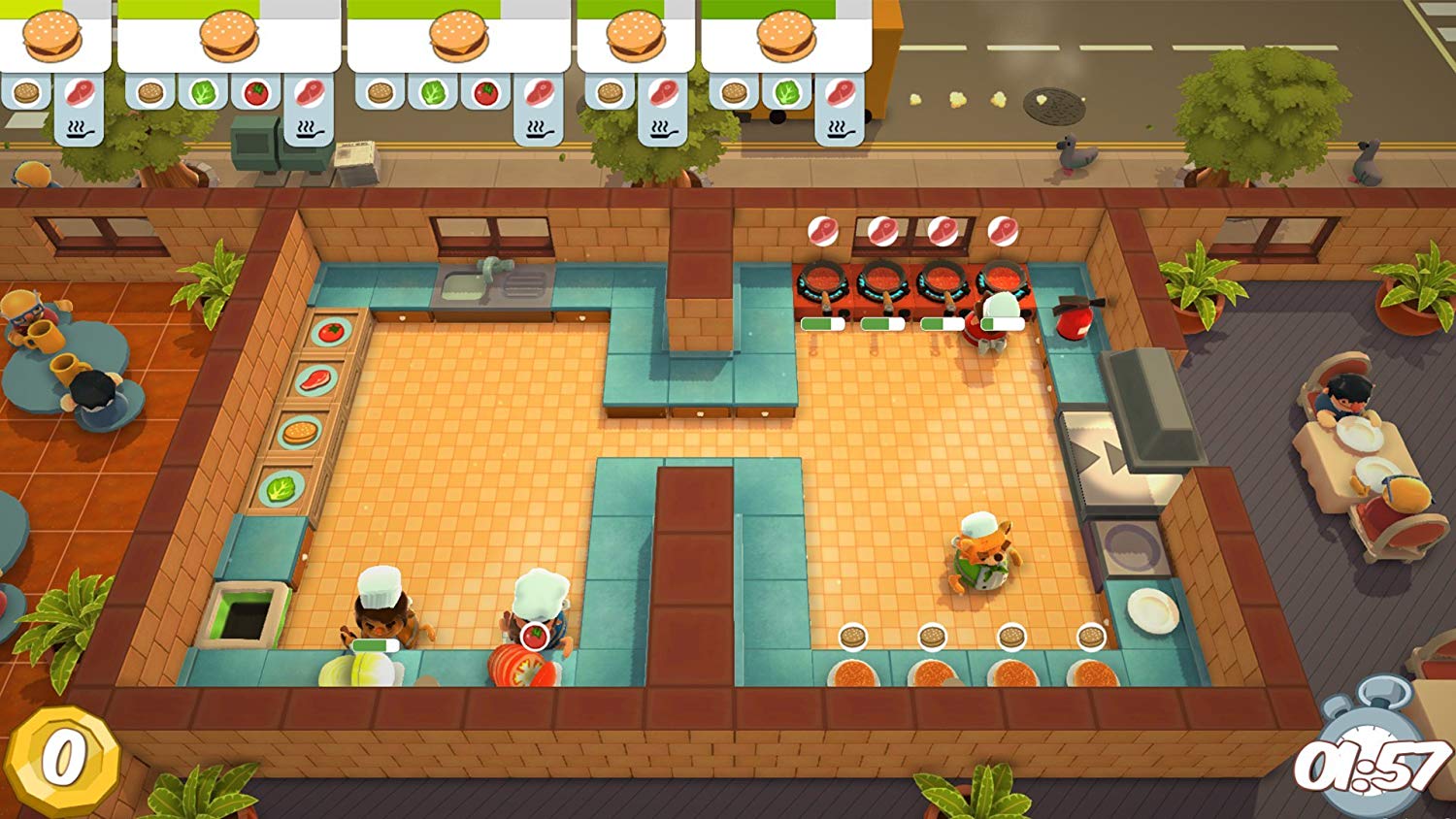 Overcooked! + Overcooked! 2 [Nintendo Switch] Nintendo Switch Video Game Team17   