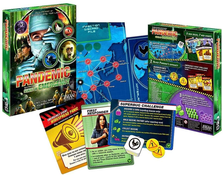 Pandemic: State of Emergency Expansion [Board Game, 2-4 Players] Board Game Z-Man Games   