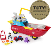PAW Patrol Sea Patrol: Sea Patroller Transforming Vehicle w/ Lights & Sounds Toys & Games Spin Master