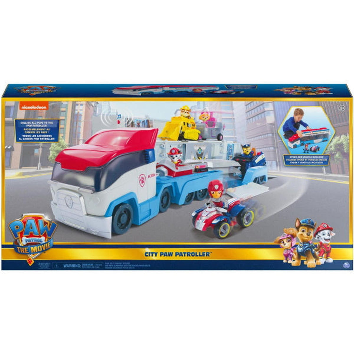 PAW Patrol The Movie: Transforming City PAW Patroller Playset Toys & Games Spin Master