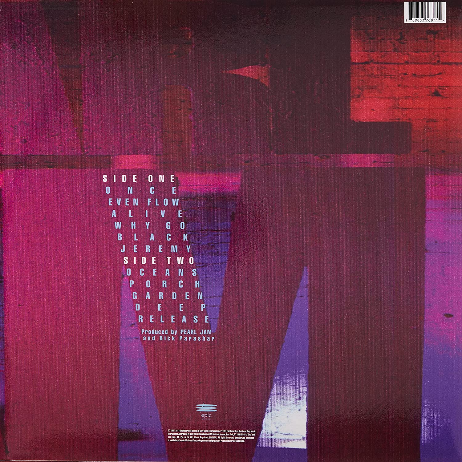 Pearl Jam - Ten [Audio Vinyl] Audio CD/Vinyl Sony Music   