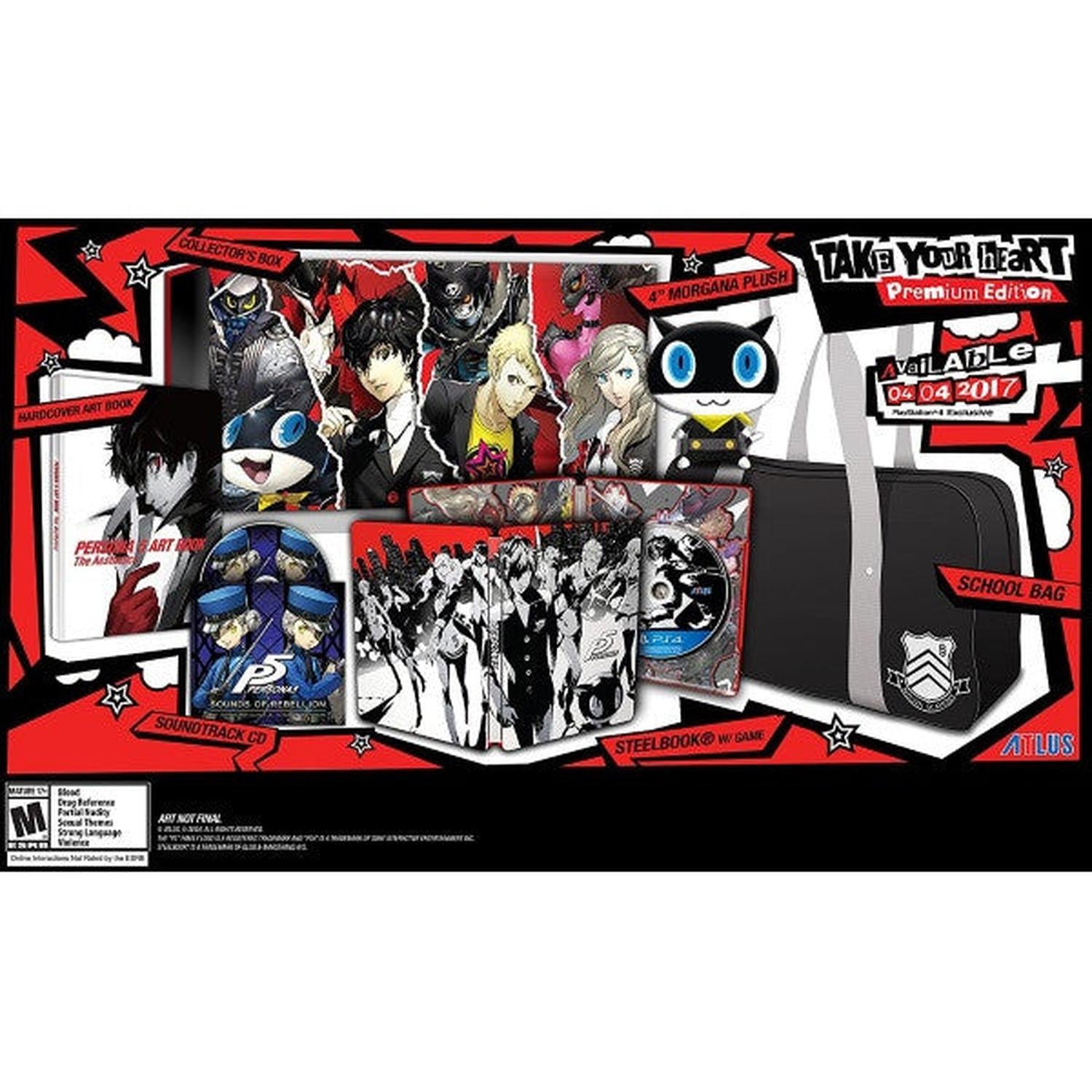 Persona 5 - Take Your Heart Premium Edition [PlayStation 4] PlayStation 4 Video Game Atlus   