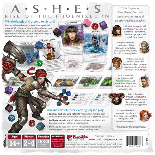 Ashes: Rise of the Phoenixborn Board Game Plaid Hat Games   
