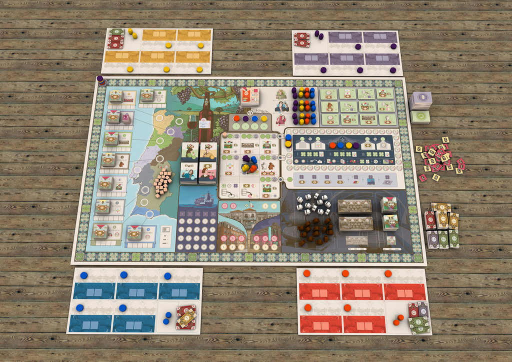 Vinhos - Deluxe Edition [Board Game, 1-4 Players] Board Game Eagle-Gryphon Games   