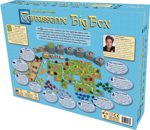 Carcassonne Big Box - 6th Edition [Board Game, 2-6 Players] Board Game Z-Man Games   