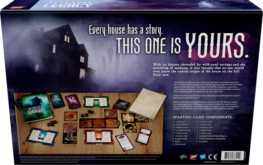 Betrayal Legacy [Board Game, 3-5 Players] Board Game Avalon Hill Games   