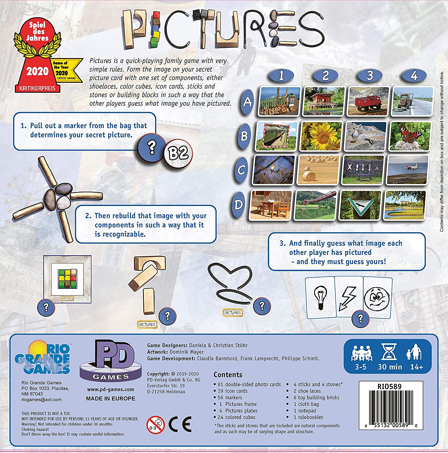 Pictures [Board Game, 3-5 Players] Board Game Rio Grande Games   