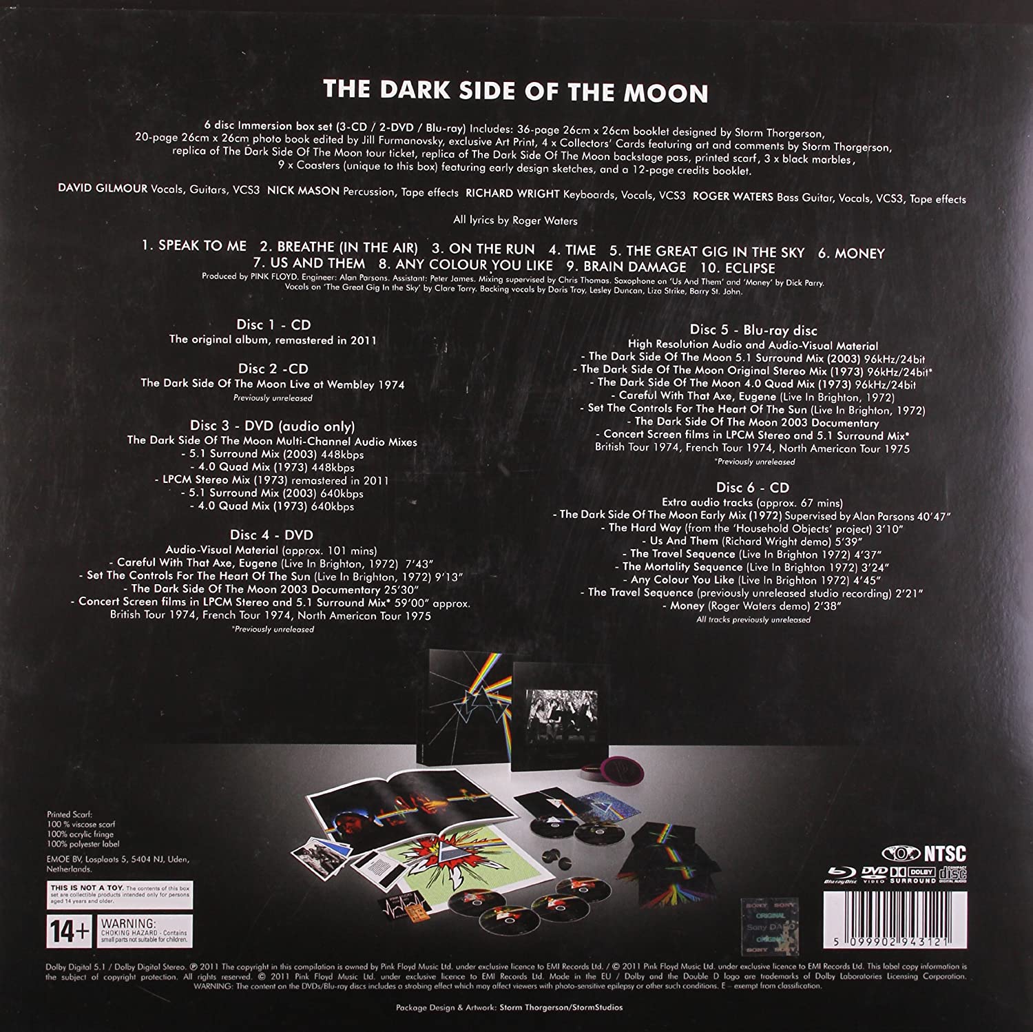 Pink Floyd - The Dark Side Of The Moon Immersion Box Set [Audio CD] Audio CD/Vinyl EMI Records   