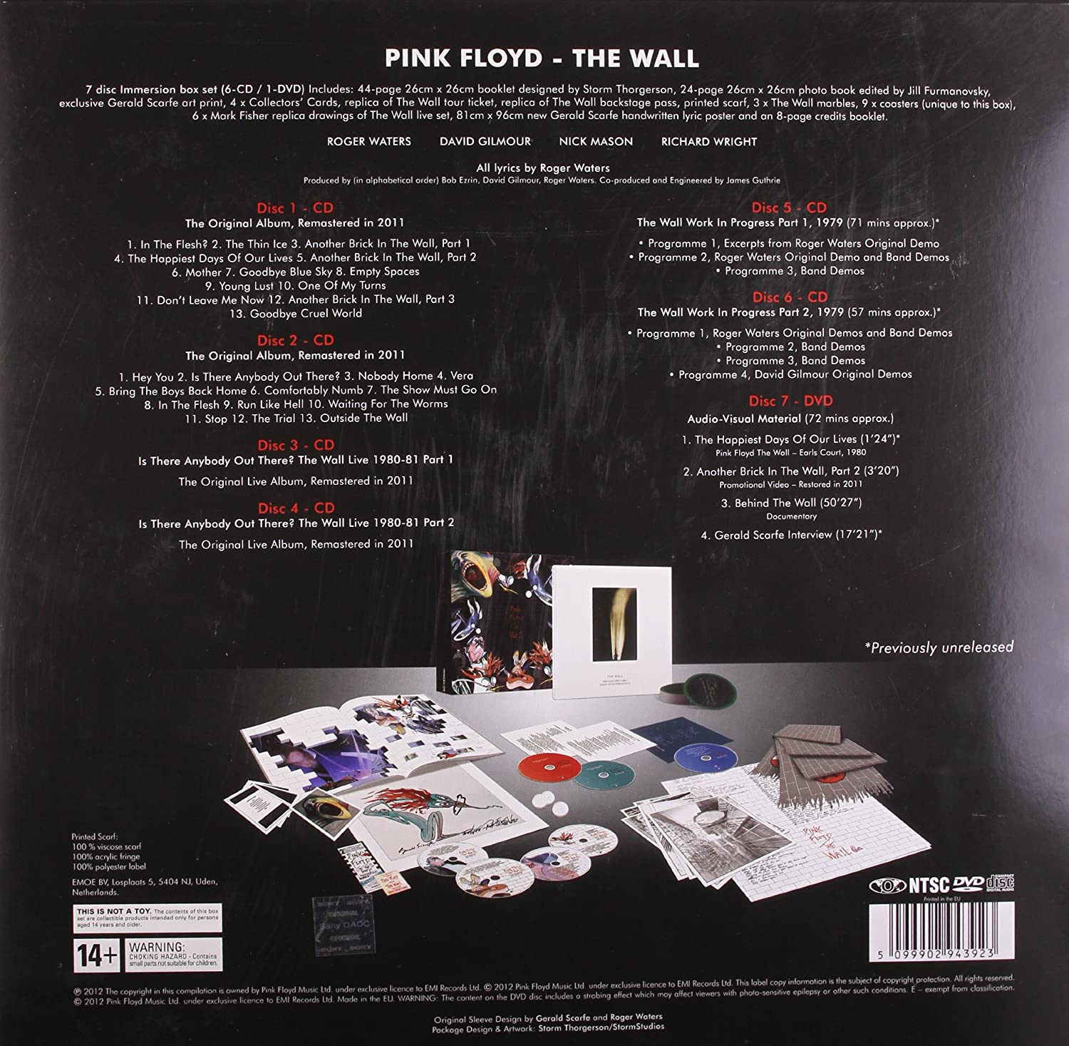 Pink Floyd - The Wall Immersion Box Set [Audio CD] Audio CD/Vinyl EMI Records   