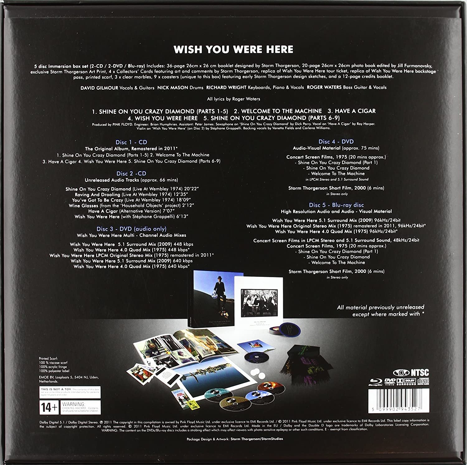 Pink Floyd - Wish You Were Here Immersion Box Set [Audio CD] Audio CD/Vinyl EMI Records   