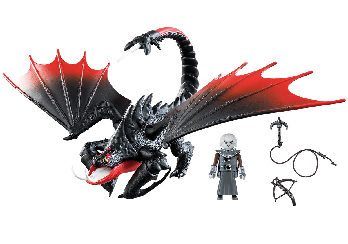 Playmobil Dreamworks Dragons: Deathgripper with Grimmel - 11 Piece Playset Toys & Games Playmobil